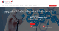 Desktop Screenshot of magnusmedicalbilling.com